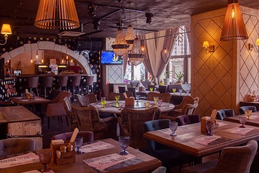 Café Del Mar на проспекте Славы. Зал на 1-м этаже, фото 1