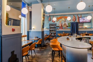 Ресторан Смоки Бонс / Smokey Bones. Барный зал, фото 4