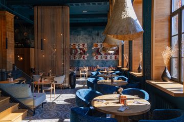 Ресторан Казан Мангал / Kazan Mangal Севкабель. Зал на 1-м этаже, фото 6